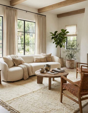 6' 8 x 9' 10 Hand Knotted Moroccan Wool Rug