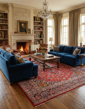 9' 8 x 12' 8 Hand Knotted Mashad Persian Wool Rug