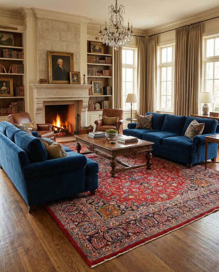 9' 8 x 12' 8 Hand Knotted Mashad Persian Wool Rug
