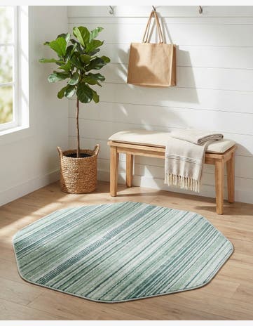 4' x 4' Gemstone Octagon Rug