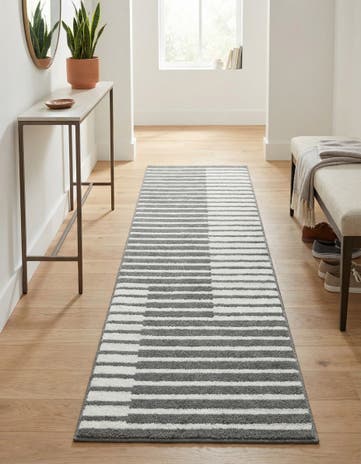 Gray Oslo Runner Rug