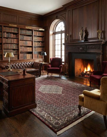 6' 7 x 10' Hand Knotted Bidjar Oriental Wool Rug