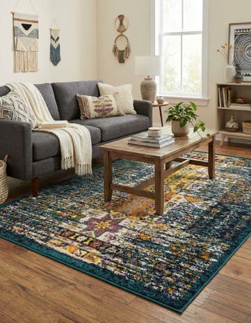 Teal Madeline Rug