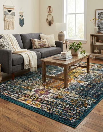 Teal Madeline Rug