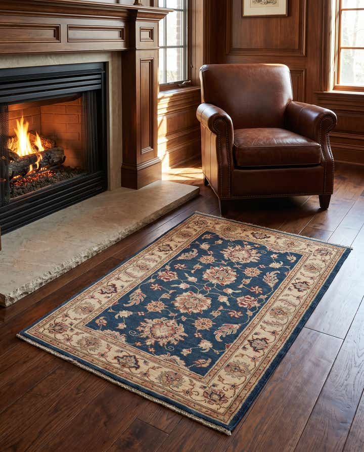 2' 7 x 4' Hand Knotted Ziegler Rug