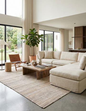 9' 7 x 13' 4 Hand Woven Kilim Modern Wool Rug