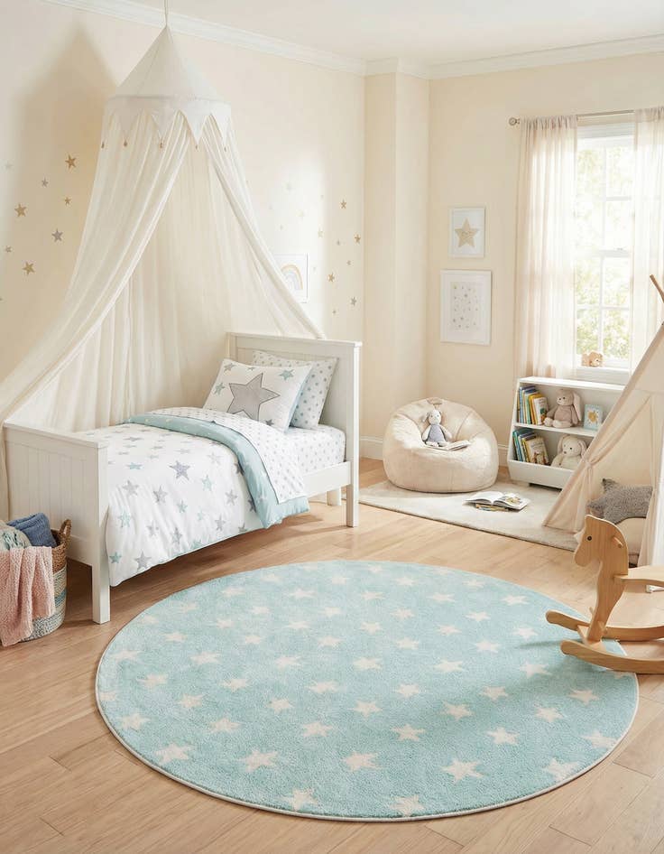 Detail image of 6' x 6' Whimsy Kids Round Rug