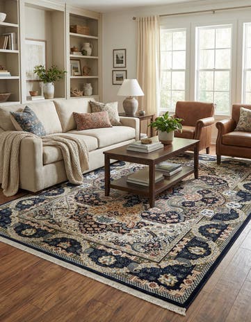 6' 1 x 9' Nain Design Rug