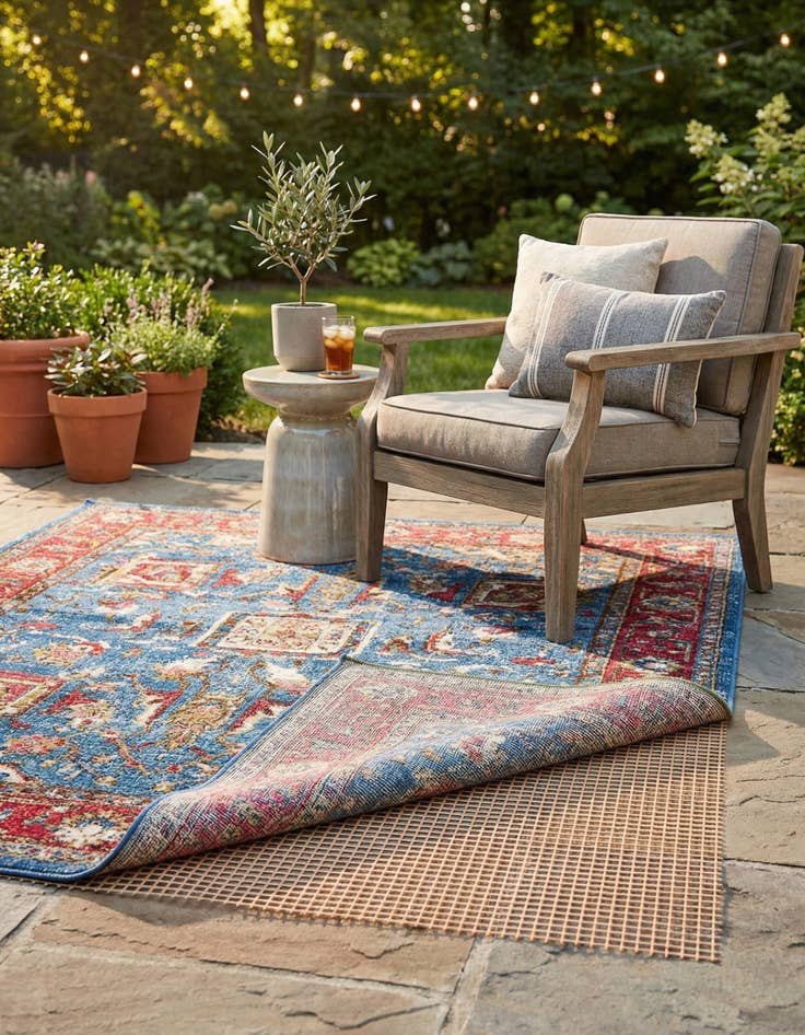 Detail image of 5' x 5' Square Outdoor Rug Pad