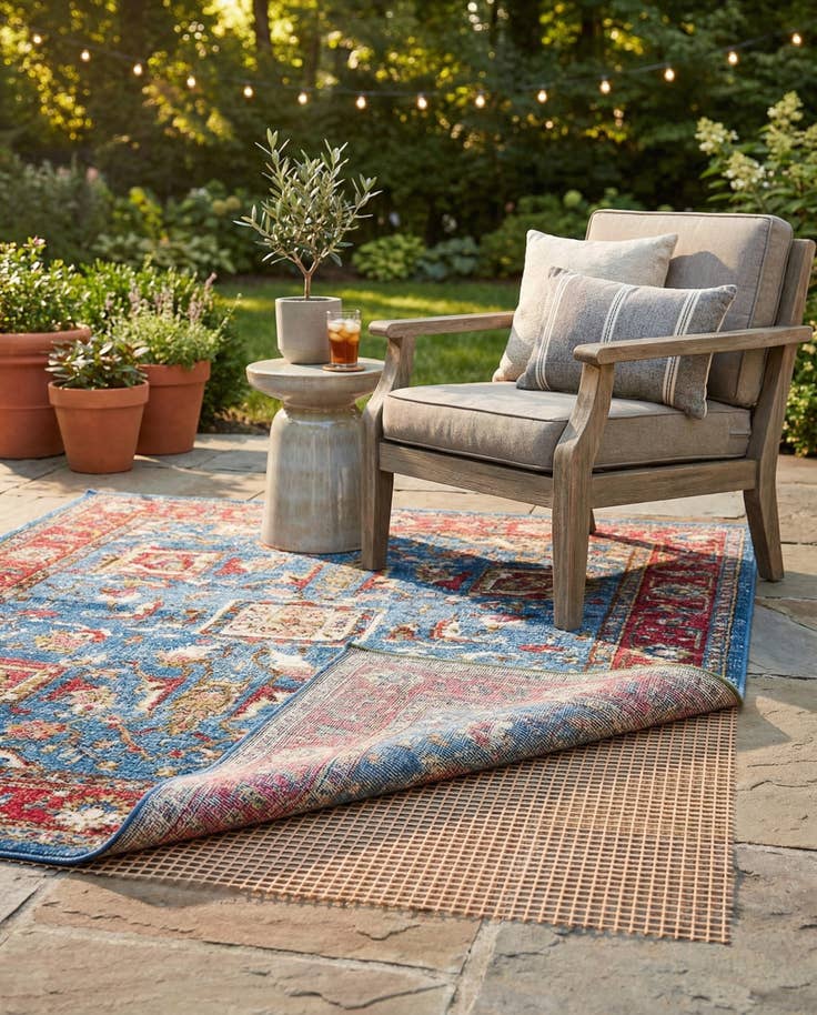 Detail image of 5' x 5' Square Outdoor Rug Pad