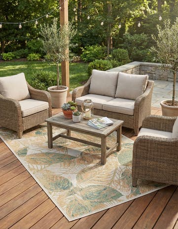 5' 3 x 7' 7 Easy-Clean Baja Indoor / Outdoor Rug