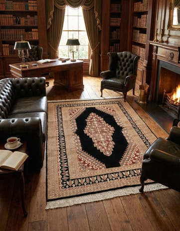4' 2 x 5' 11 Hand Knotted Bokhara Oriental Rug