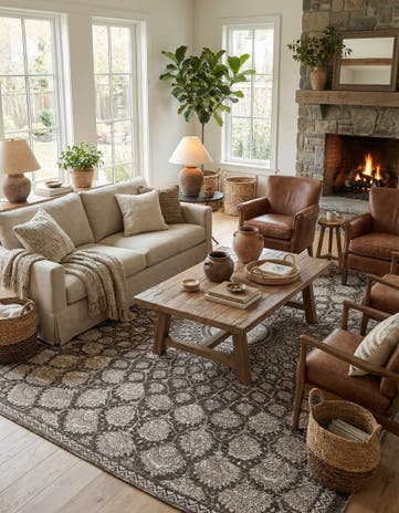 9' x 12' Chenille Jute Rug