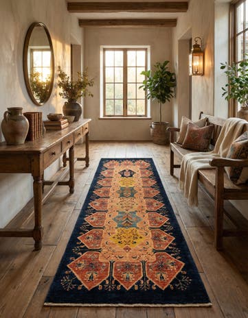 2' 7 x 6' 9 Kashkuli Runner Rug