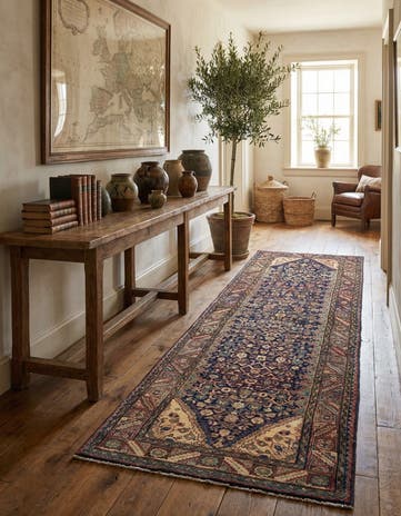 3' 5 x 10' 10 Hand Knotted Shahsavand Persian Wool Runner Rug