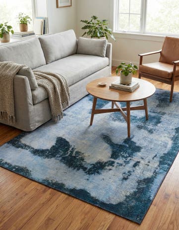 4' 6 x 6' 6 Hand Knotted Ultra Vintage Persian Wool Rug