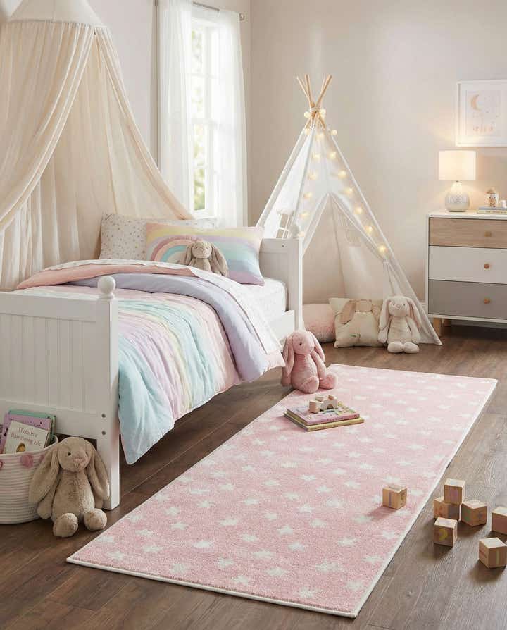 2' 2 x 6' Stars Whimsy Kids Runner Rug