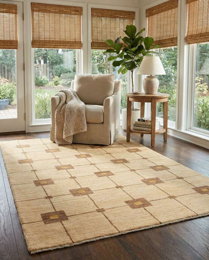 6' 7 x 9' 5 Hand Knotted Kashkuli Gabbeh Wool Rug
