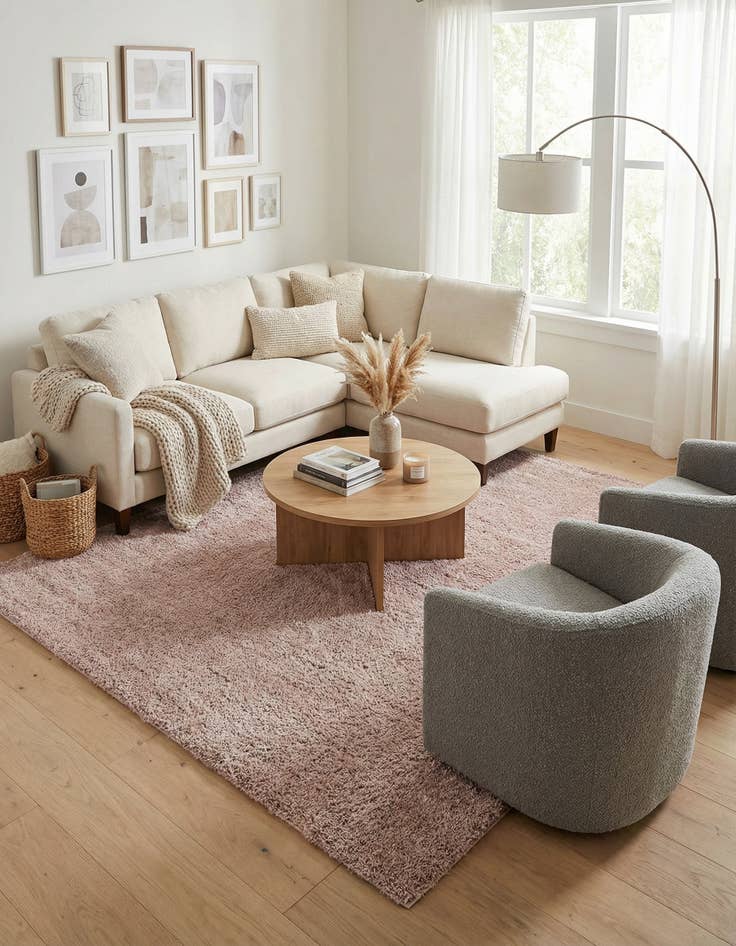 Detail image of 7' 10 x 10' Jill Zarin Shaggy Chic Rug