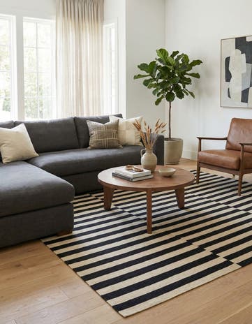 5' 8 x 8' Hand Woven Kilim Modern Wool Rug