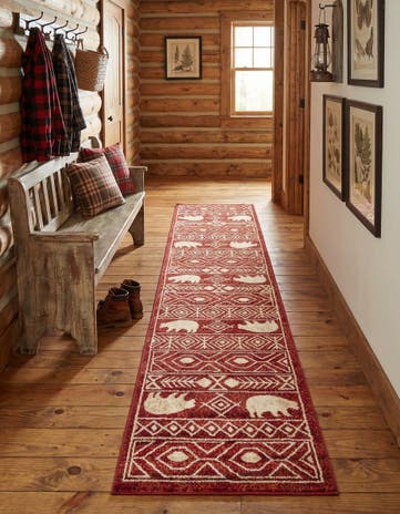 Red Pioneer Runner Rug