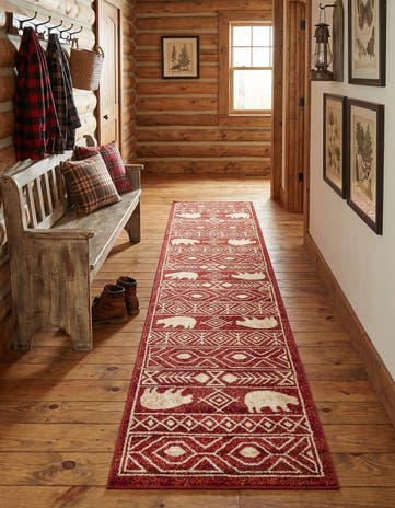 Red Pioneer Runner Rug