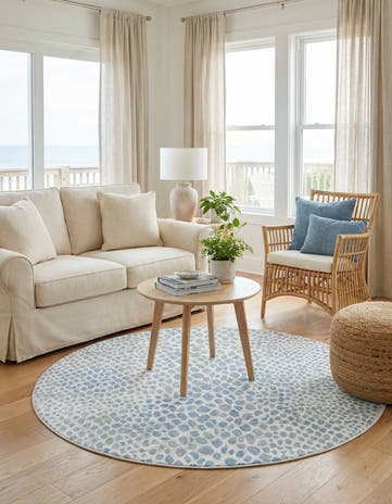 5' 3 x 5' 3 Kamala Washable Round Rug