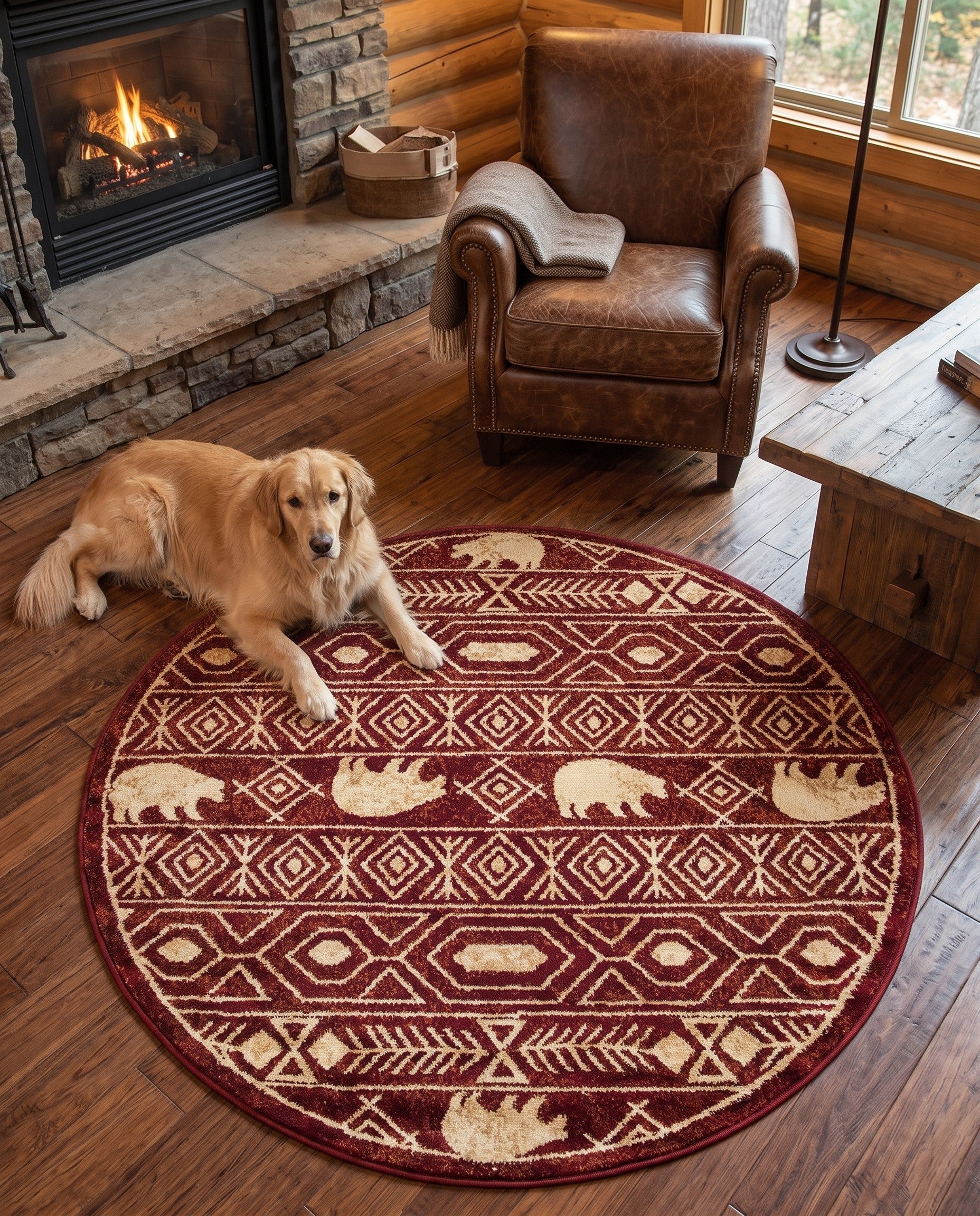 4' x 4' Pioneer Round Rug