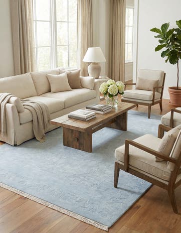 5' 7 x 7' 10 Hand Knotted Darya Wool Rug