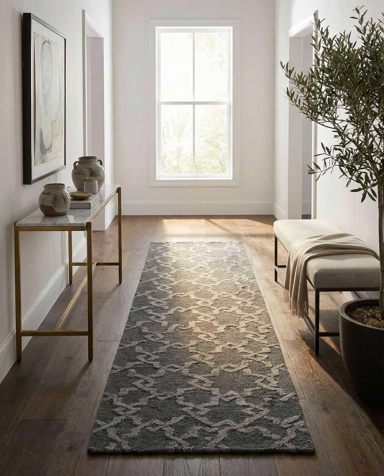2' 9 x 8' 10 Hand Knotted Darya Runner Rug