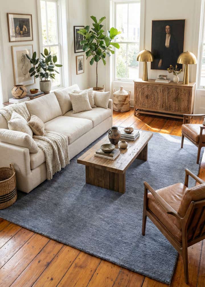 8' 2 x 11' 6 Solid Gabbeh Rug