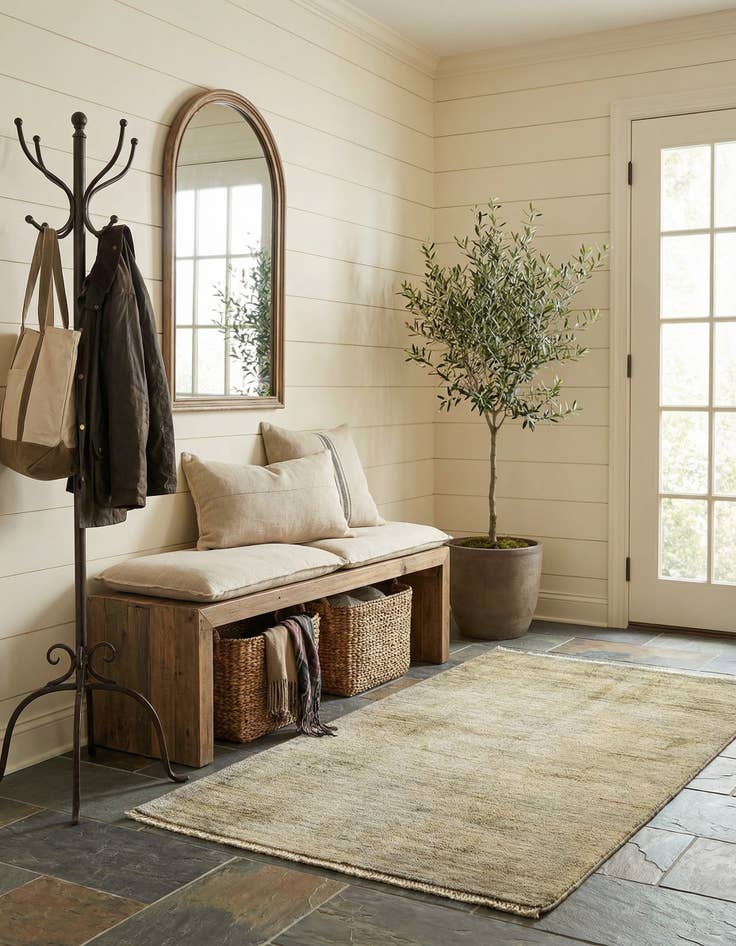 Detail image of 3' 1 x 5' 2  Hand Knotted Modern Ziegler Rug