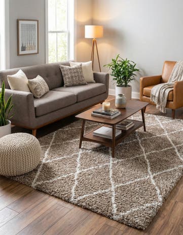 5' 3 x 8' Soft Touch Shag Rug
