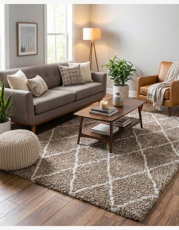 5' 3 x 8' Soft Touch Shag Rug