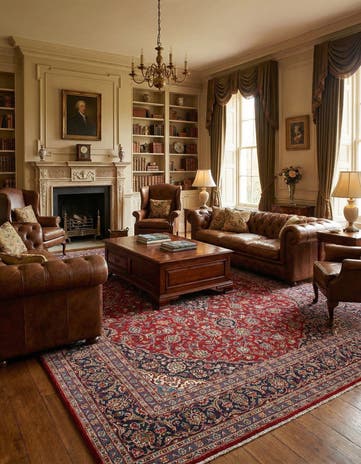 9' 8 x 12' 6 Hand Knotted Mashad Persian Wool Rug