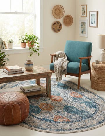 5' 3 x 8' Lola Oval Rug