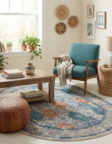 5' 3 x 8' Lola Oval Rug