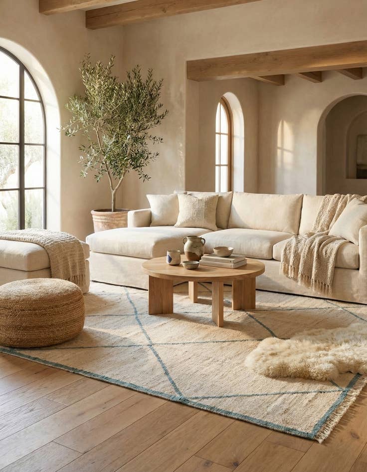 Detail image of 7' 10 x 10' 3  Hand Knotted Moroccan Wool Rug