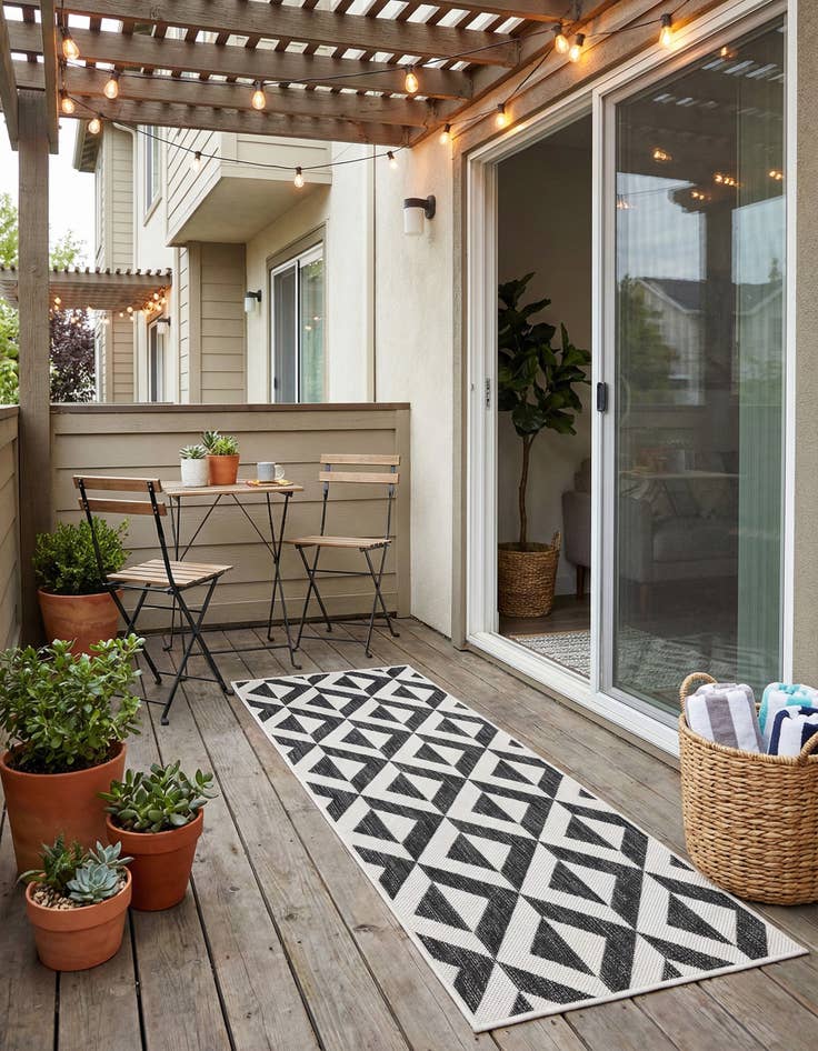 Detail image of 2' x 5' 3  Washable Jill Zarin Napa Indoor / Outdoor Runner Rug