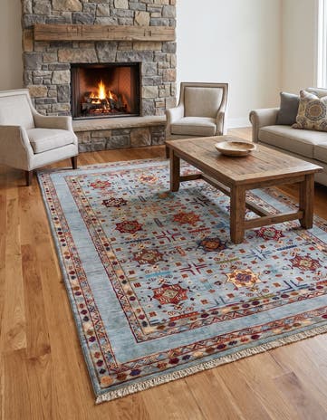 5' x 6' 9 Hand Knotted Ariana Ziegler Rug
