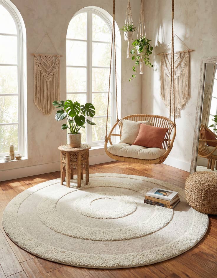 Detail image of 10' x 10' Boho Round Rug