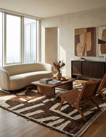 9' 3 x 11' 3 Hand Knotted Beni Marok Rug