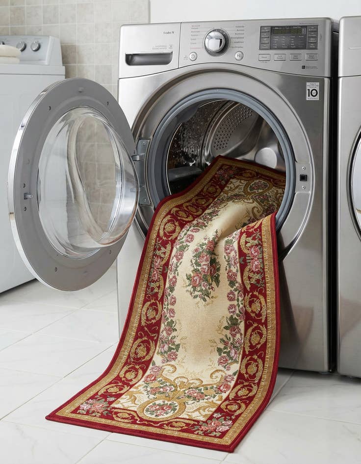 Detail image of 2' x 6'  Washable Traditional Indoor / Outdoor Runner Rug