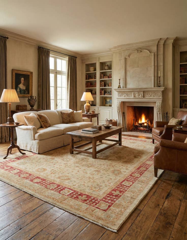 Detail image of 8' 5 x 11' 9 Kaizar Wool Rug