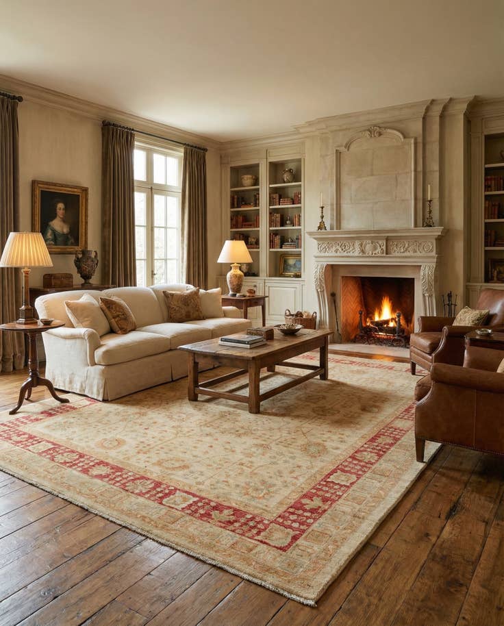 Detail image of 8' 5 x 11' 9 Kaizar Wool Rug