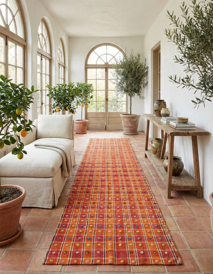 Detail image of 4' 2 x 8' 11 Jajim Runner Rug