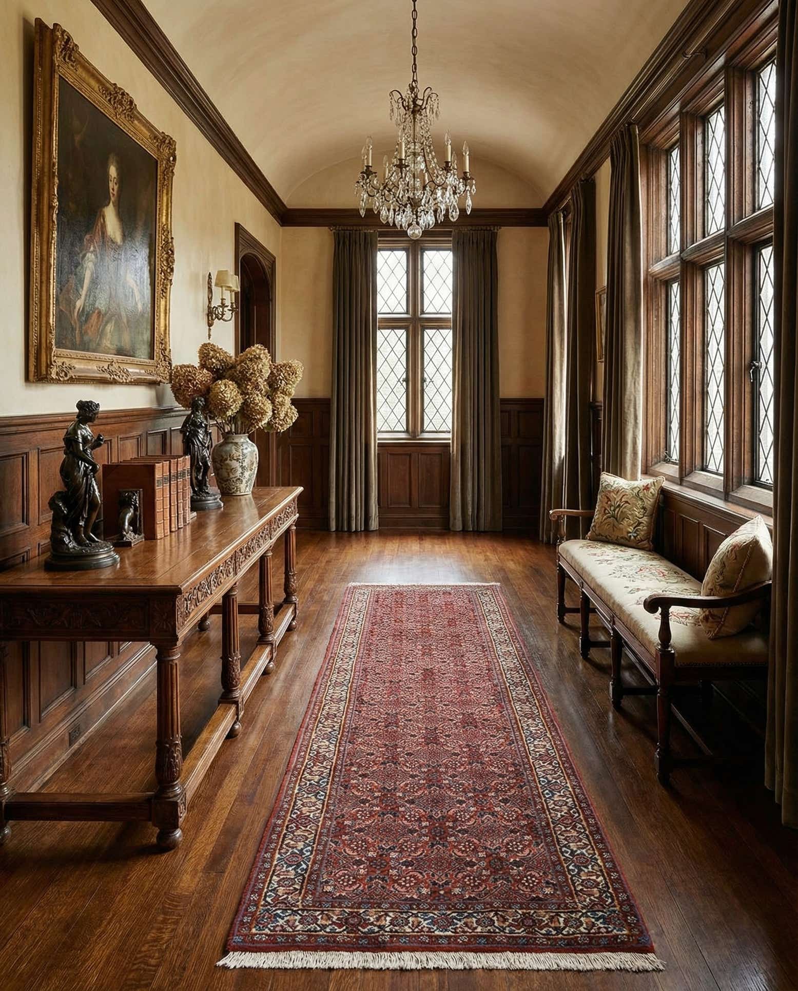 75cm x 295cm Bidjar Wool Runner Rug