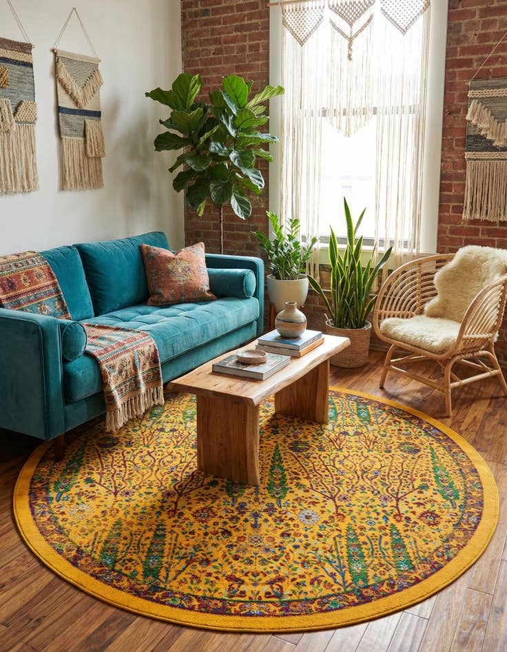 Detail image of 7' 10 x 7' 10 Calypso Round Rug