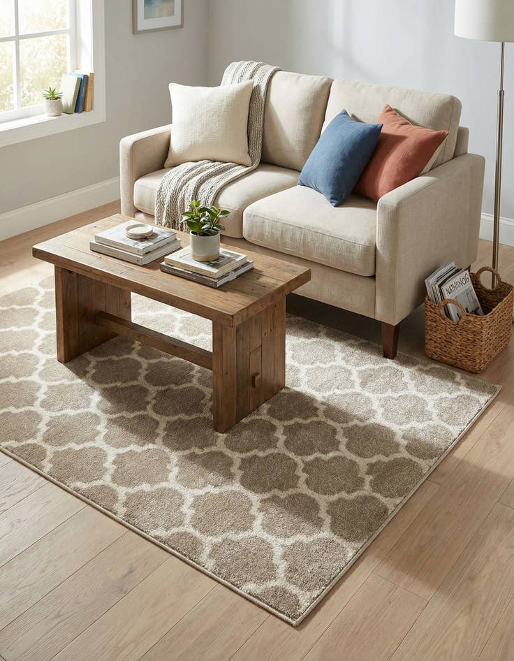 Detail image of  3' x 5' 3 Lattice Rug