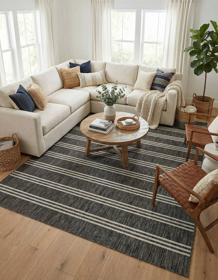 Detail image of 9' x 12'  Washable Jill Zarin Anguilla Indoor / Outdoor Rug